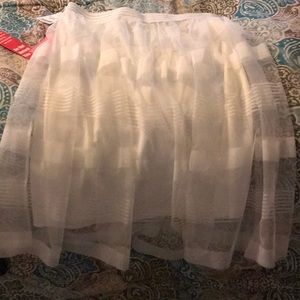 White lace baby doll shirt